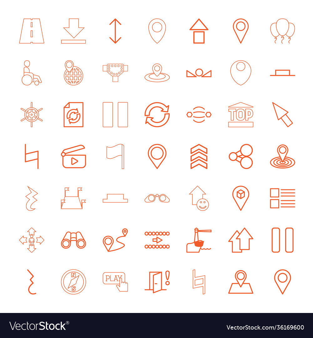 49 navigation icons