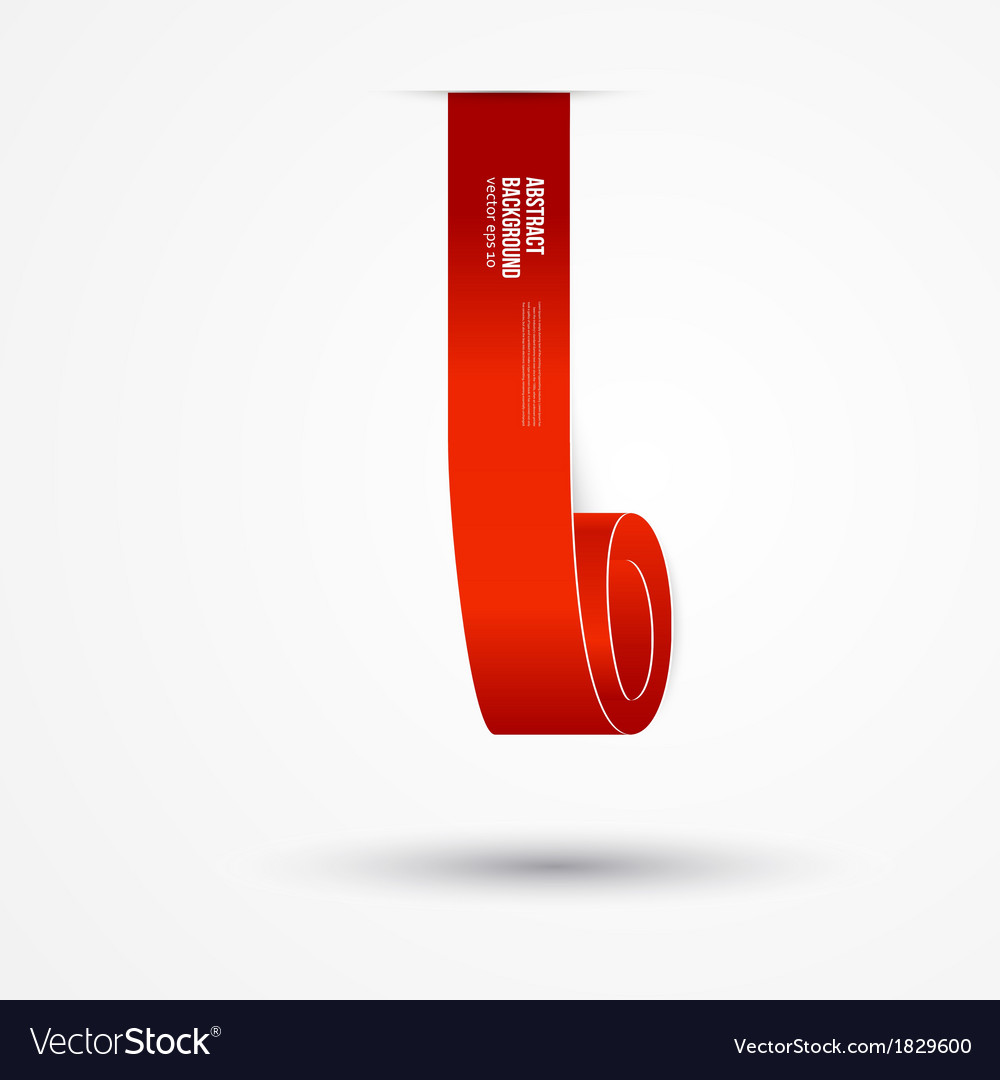 Abstract background label red