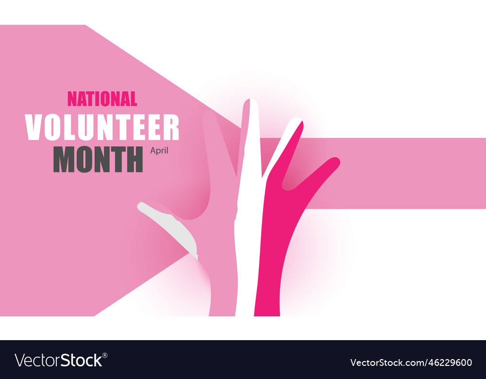 April is national volunteer month