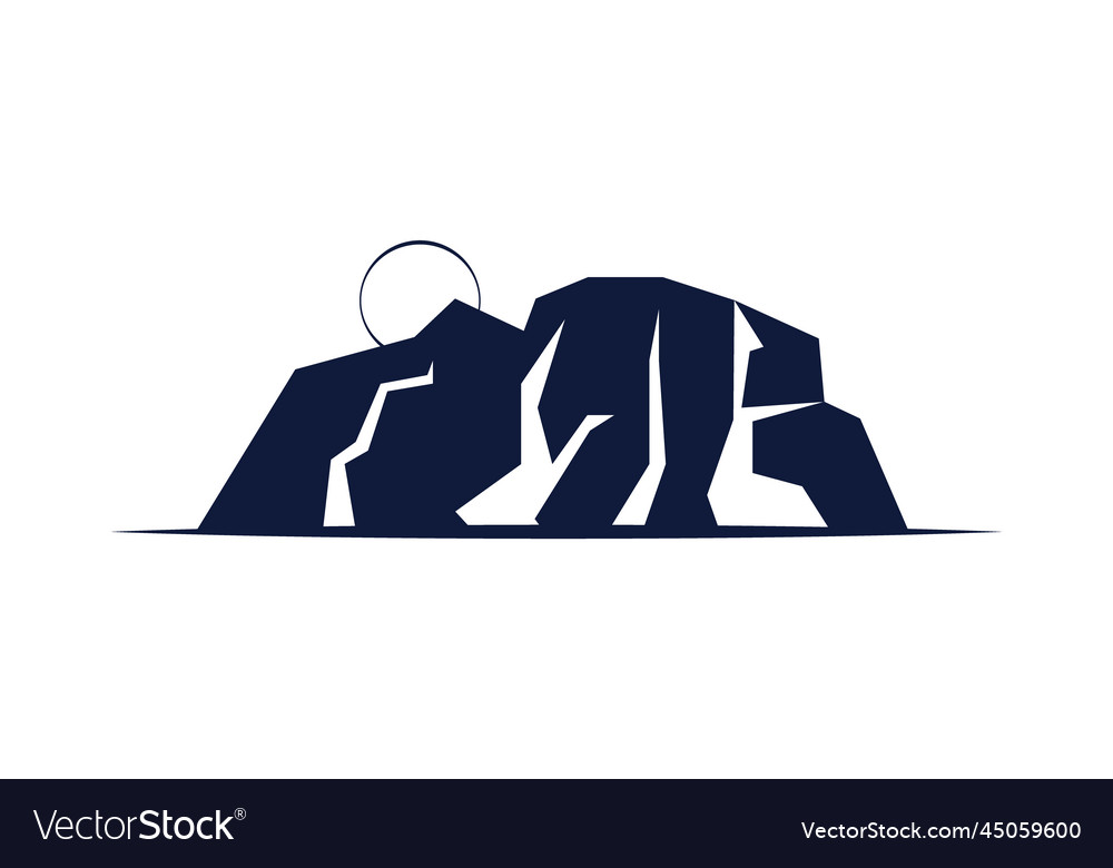 Ayers rock icon Royalty Free Vector Image - VectorStock