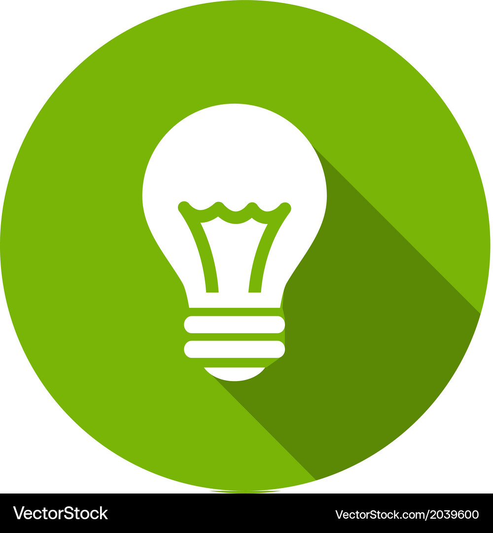 Eco flat icon Royalty Free Vector Image - VectorStock