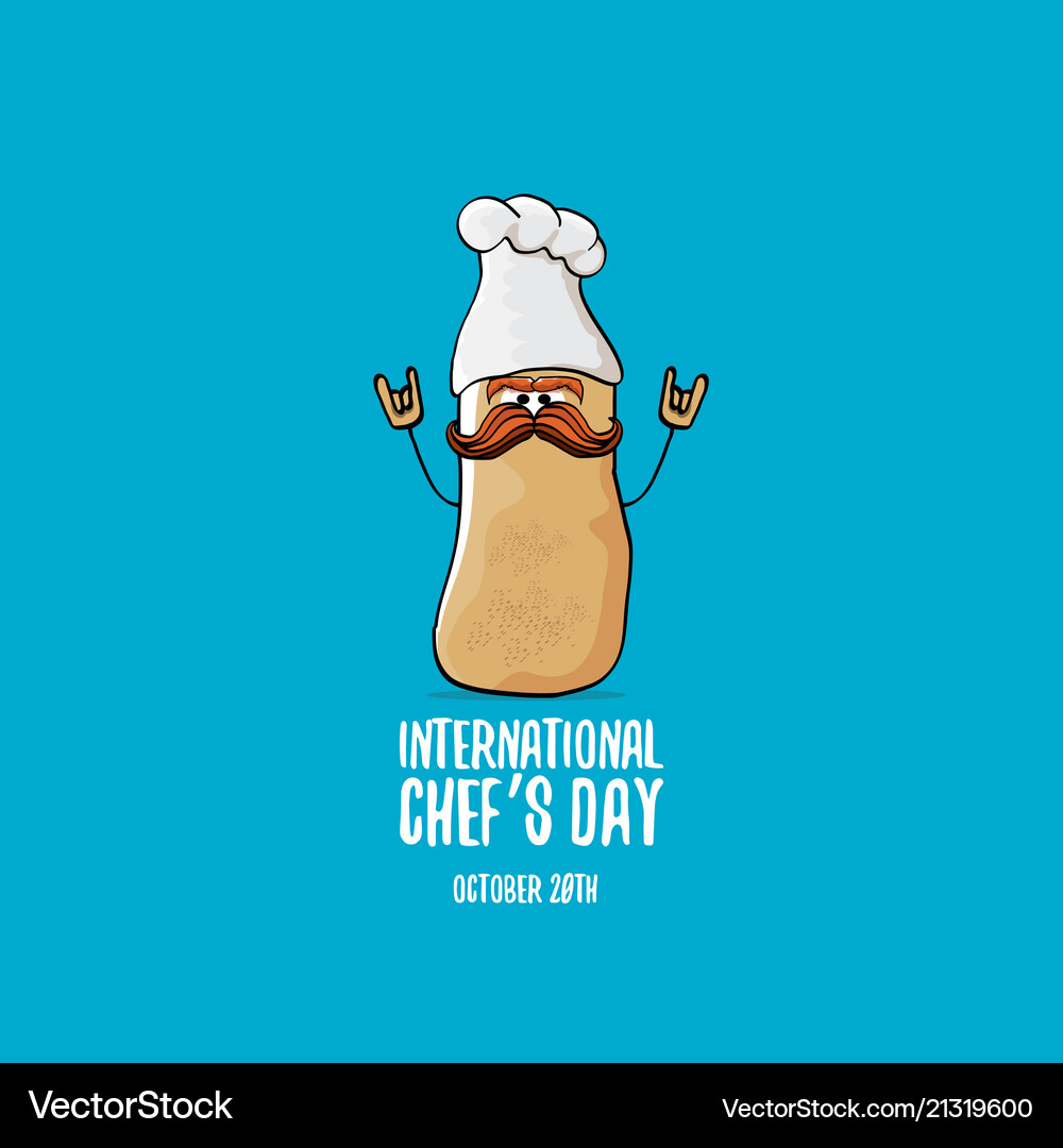 International chef day greeting card Royalty Free Vector