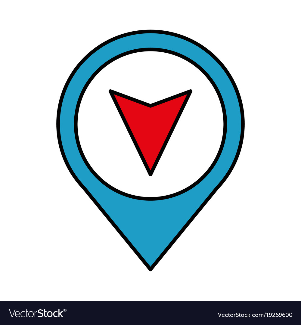 Pin Zeiger Position mit Pfeil