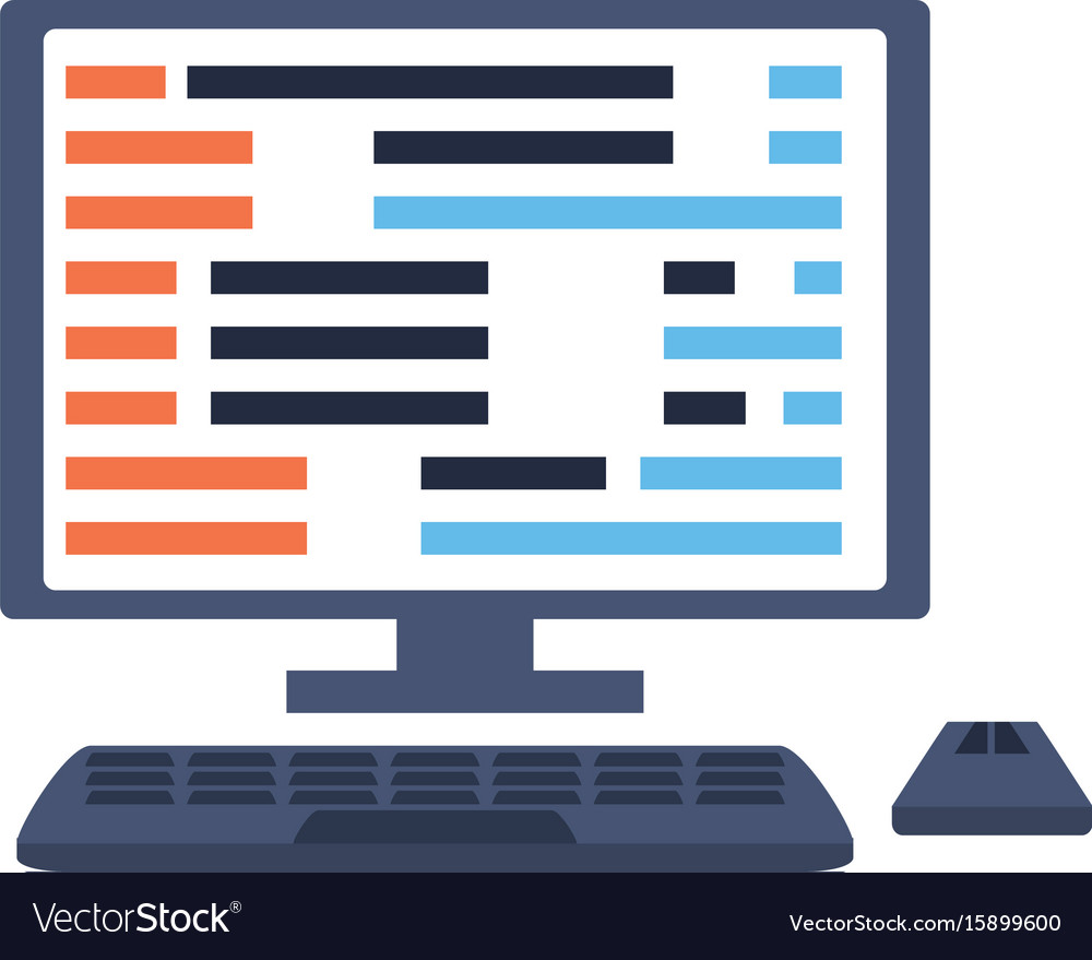 Programming system codes Royalty Free Vector Image
