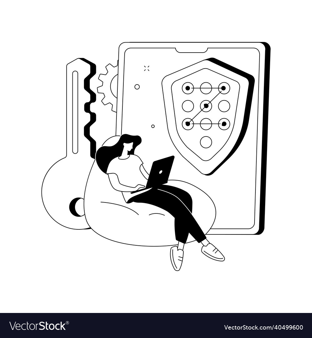 Secure web traffic abstract concept vector image Secure web traffic abstract concept