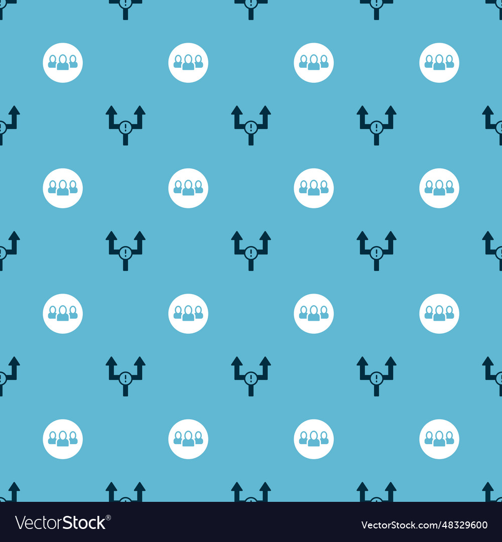 Set arrow and project team base on seamless vector image Set arrow and project team base on seamless