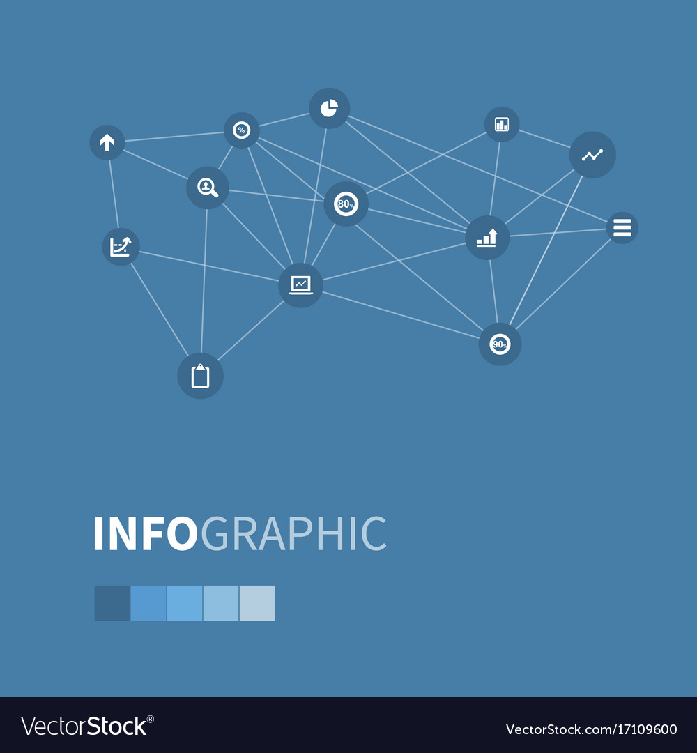 Set of simple analytics icons