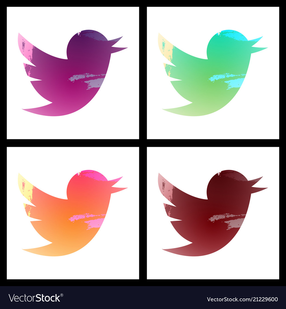 Set of social networking icons web design flat Vector Image Set of social networking icons web design flat