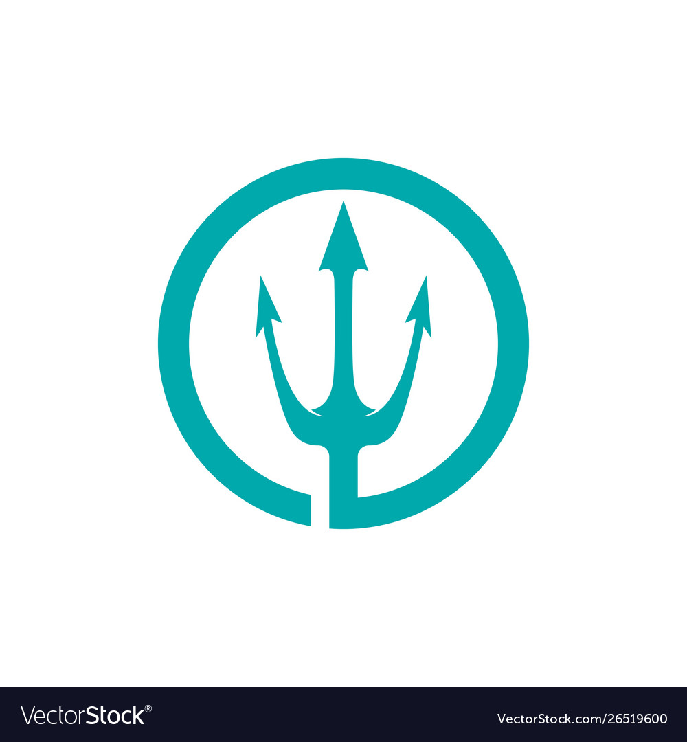 Trident logo template icon