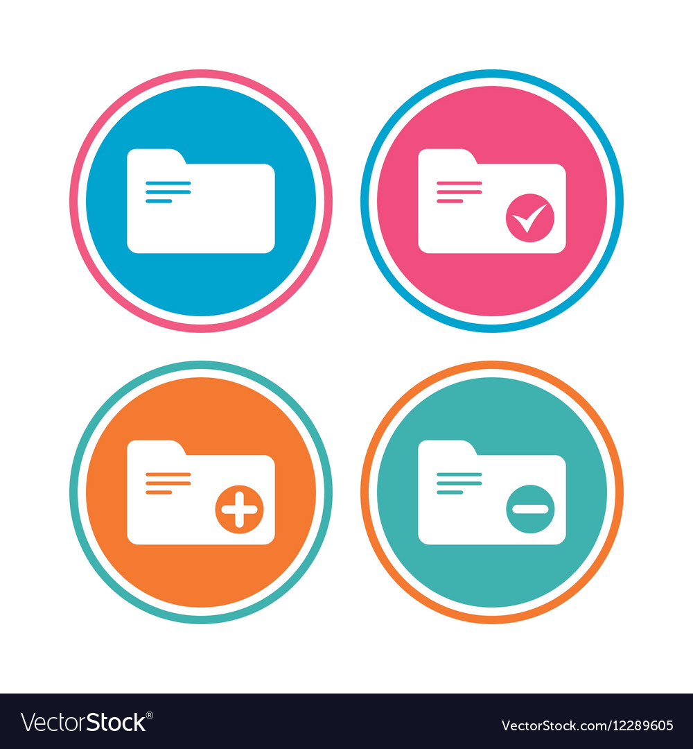 Accounting binders icons add document symbol