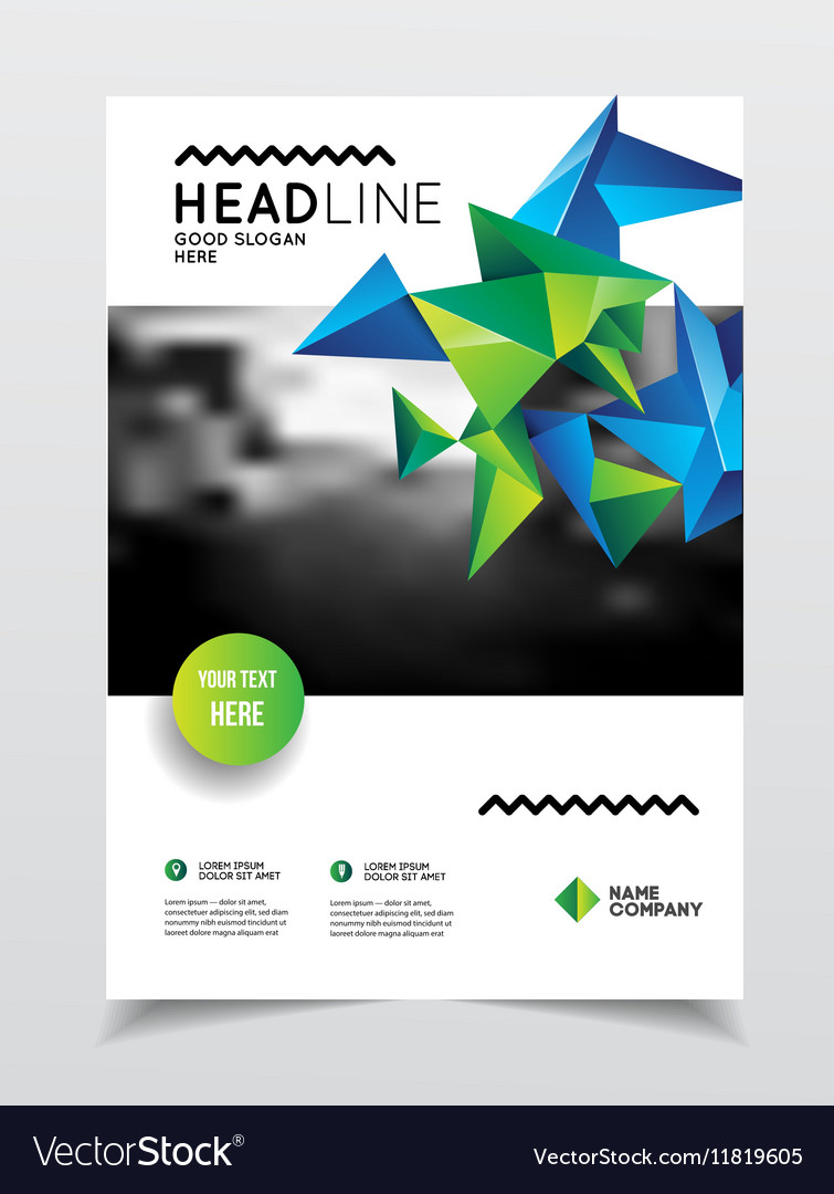 Annual report flyer or poster for party a4