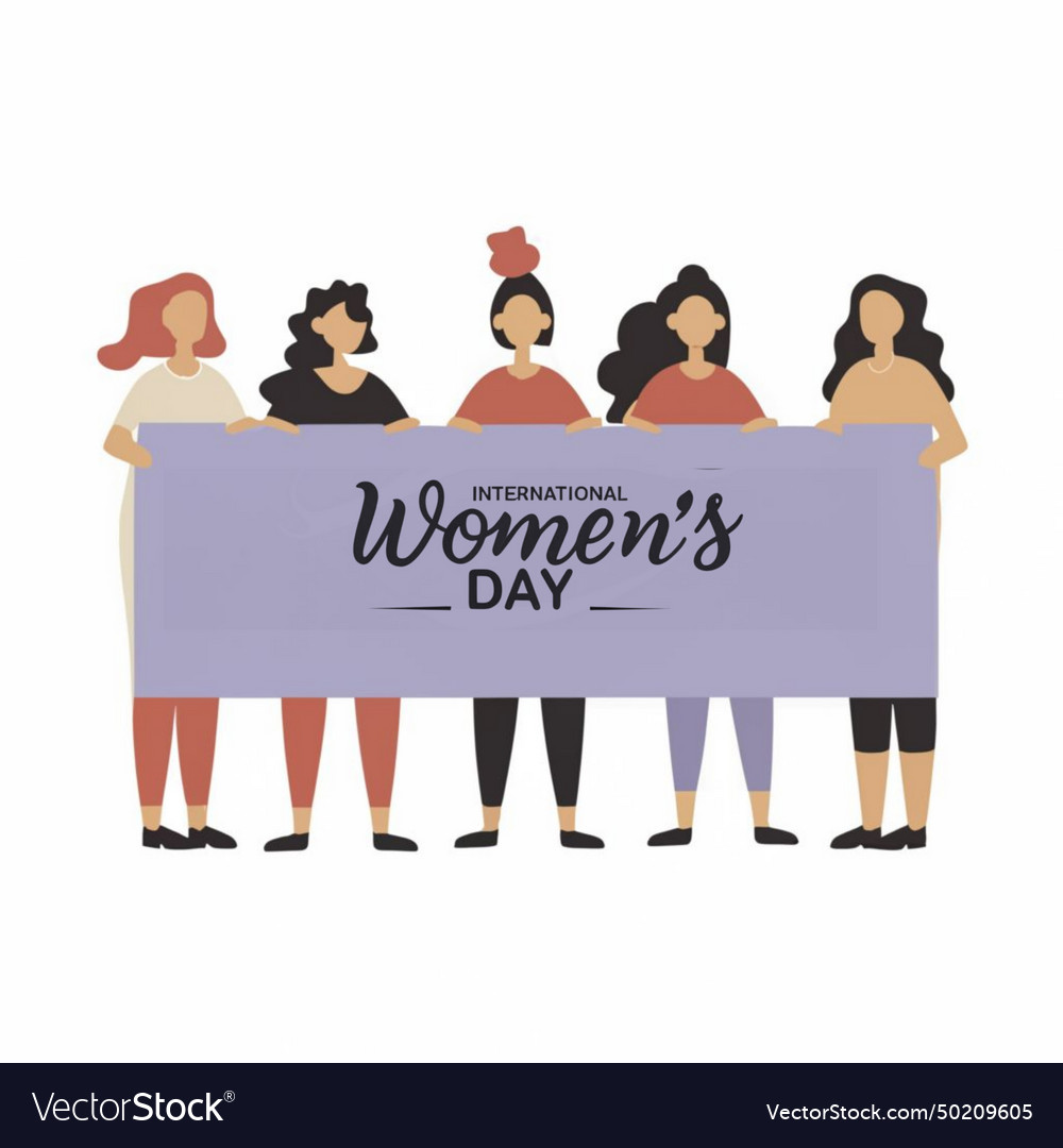 Happy international womens day of women Royalty Free Vector