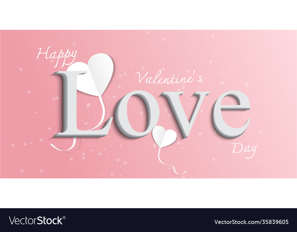 Happy valentines day greeting card background vector image Happy valentines day greeting card background