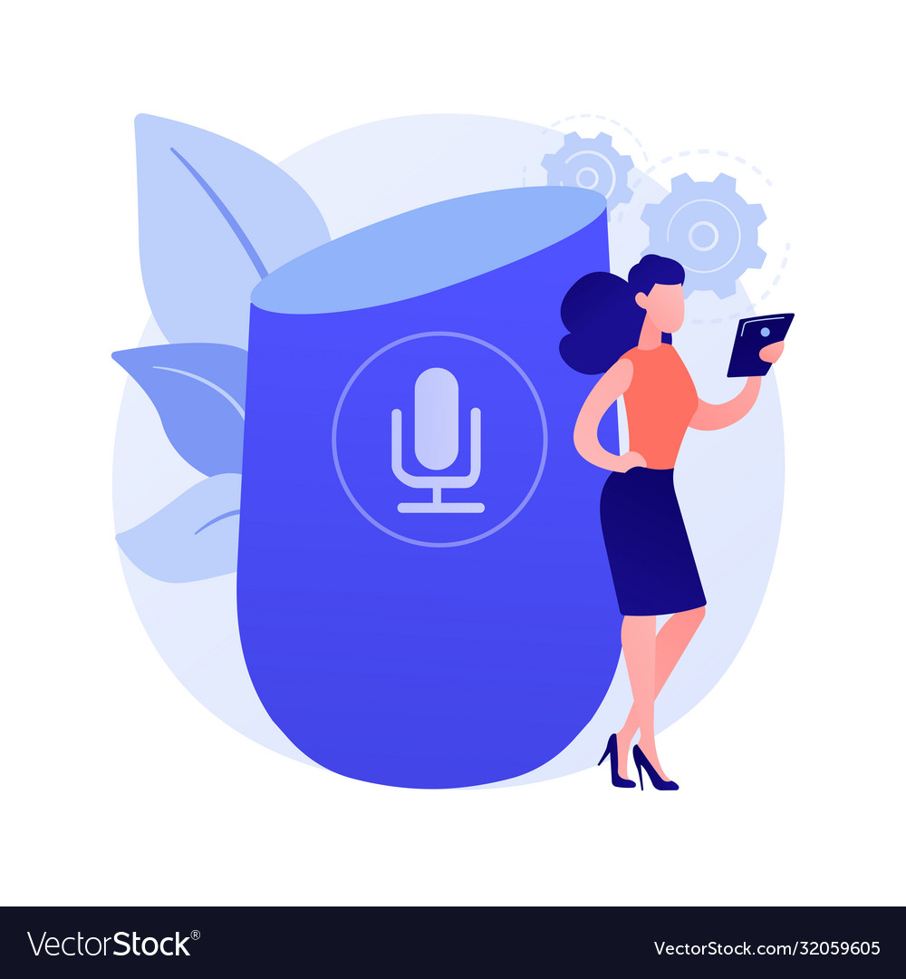 Microphone recording concept metaphor Royalty Free Vector