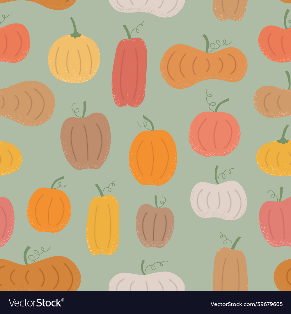 Seamless pattern for wrap autumn card Royalty Free Vector