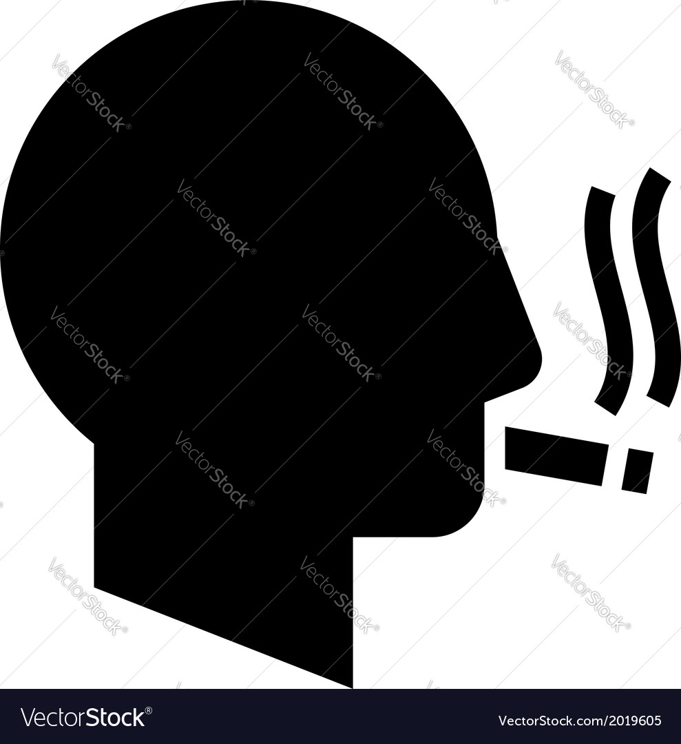 Smoking man icon Royalty Free Vector Image - VectorStock