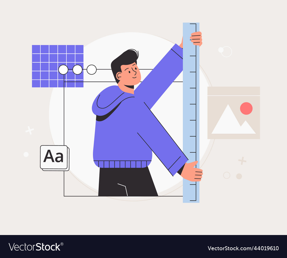 Abstract business concept - usability testing vector image Abstract business concept - usability testing