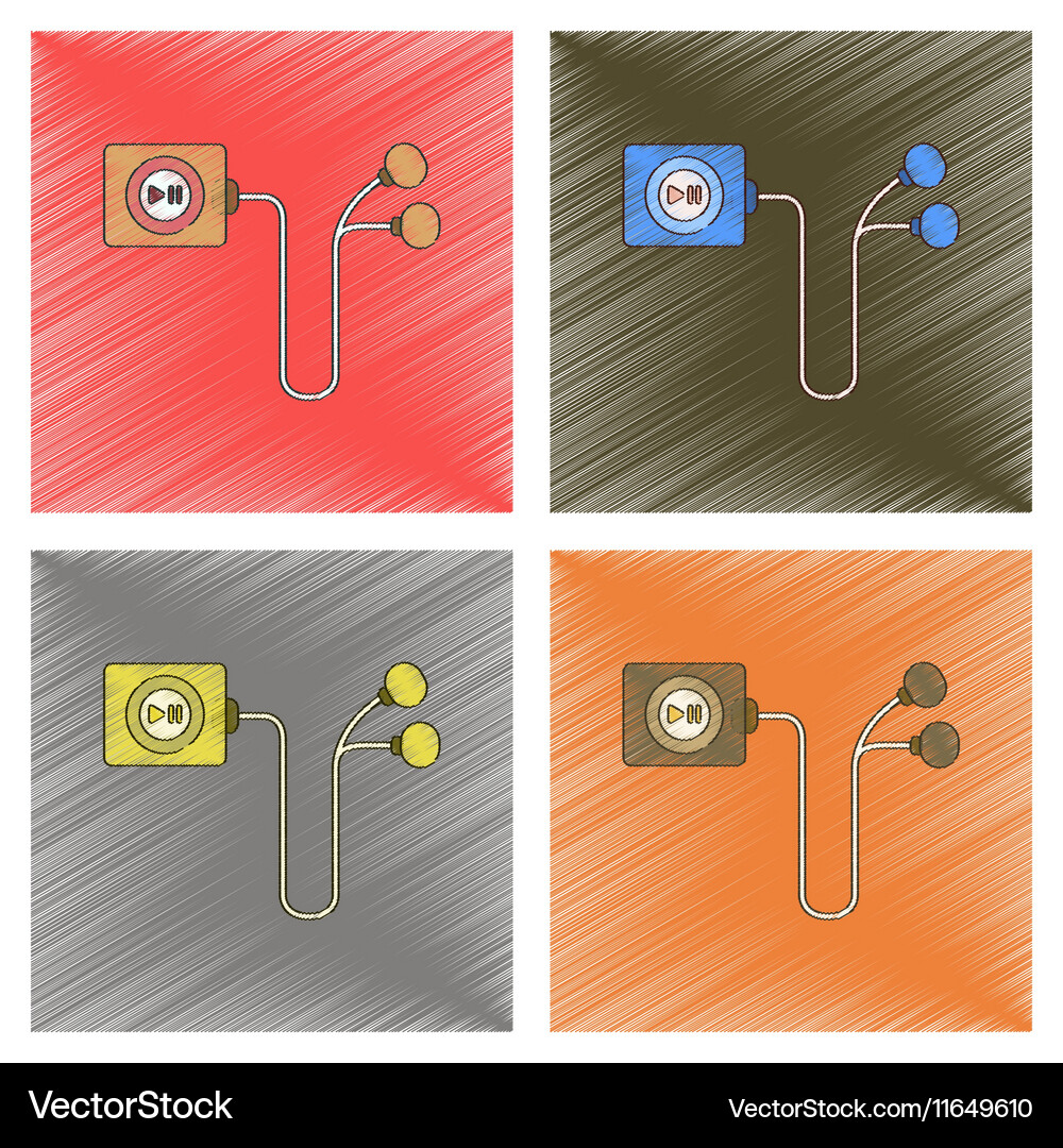 Assembly flat shading style player Royalty Free Vector Image
