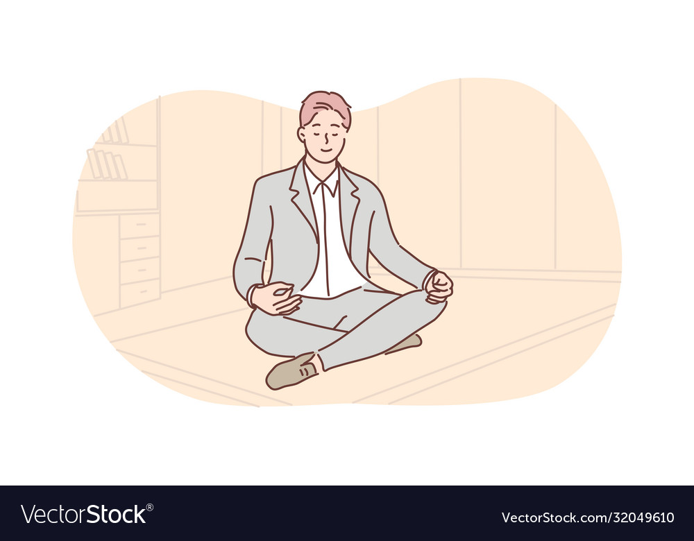 Business Erholung Meditation Yoga Entspannung