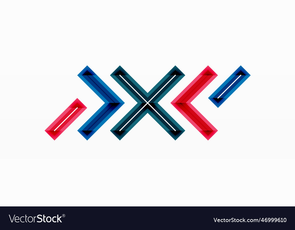 Cross line background minimal geometric template Vector Image Cross line background minimal geometric template