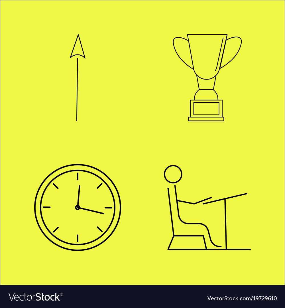 Essential linear icon set