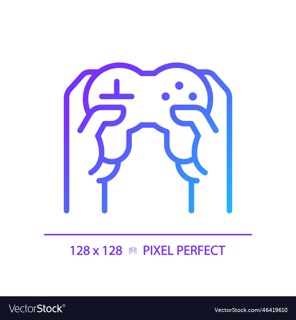 Hands with controller pixel perfect gradient