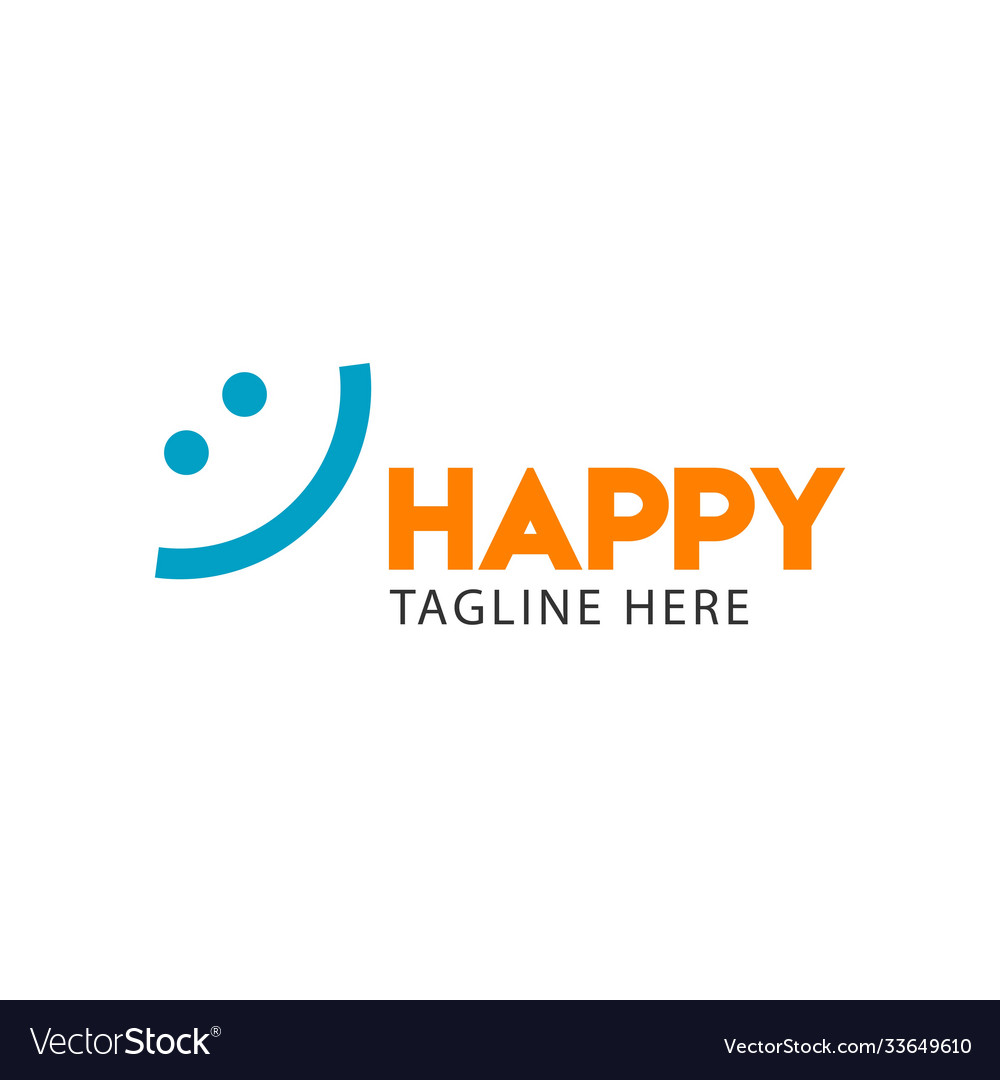 Happy template design Royalty Free Vector Image