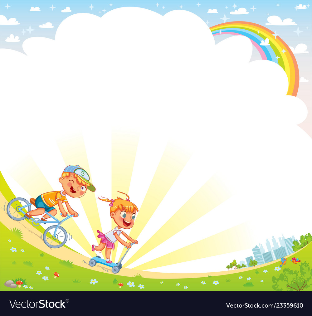 Kids background for your design Royalty Free Vector Image