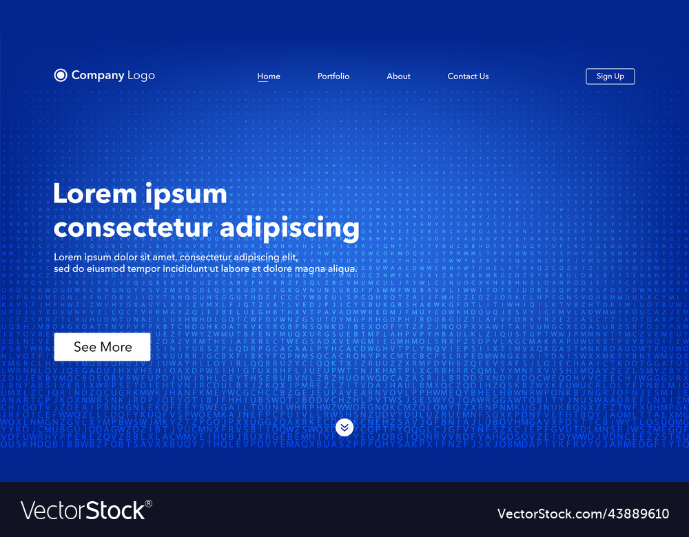 Landing page abstract background website template