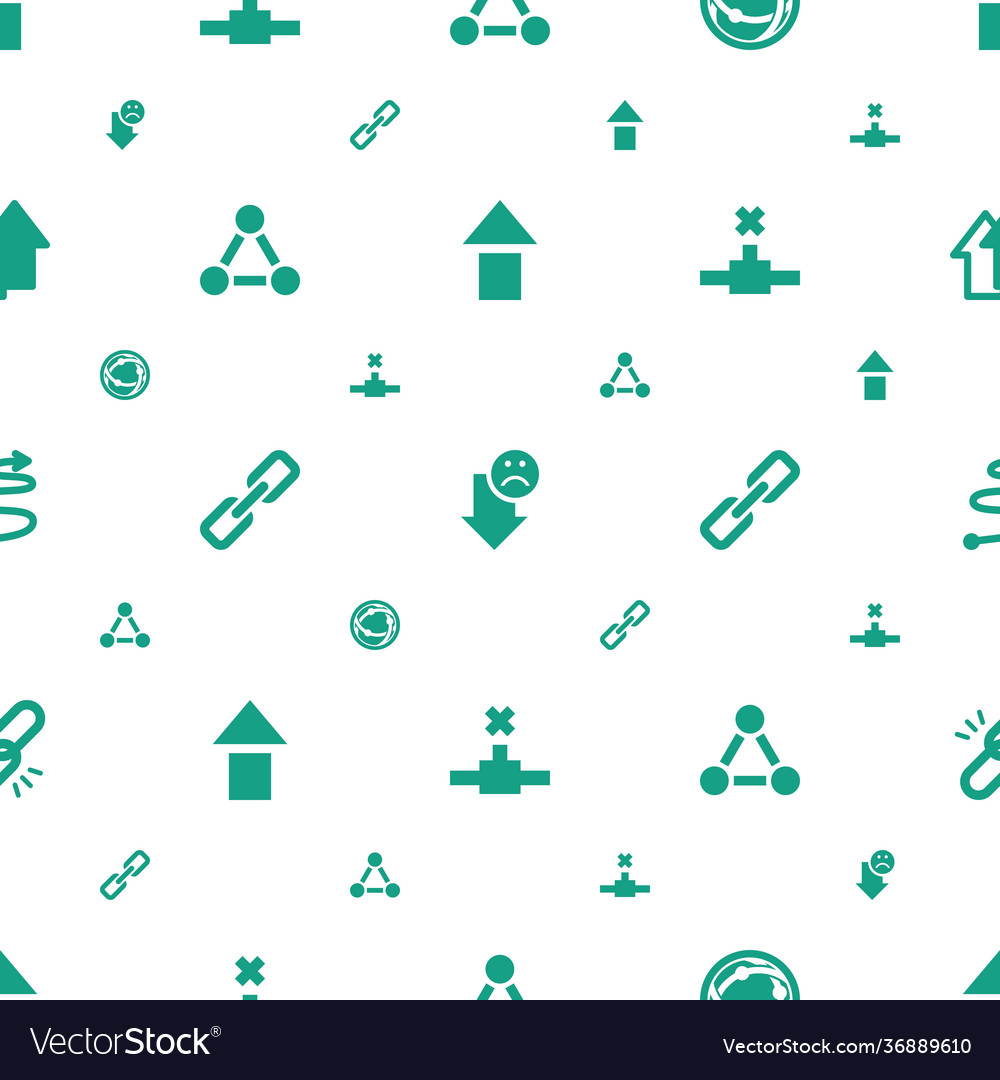 Link icons pattern seamless white background