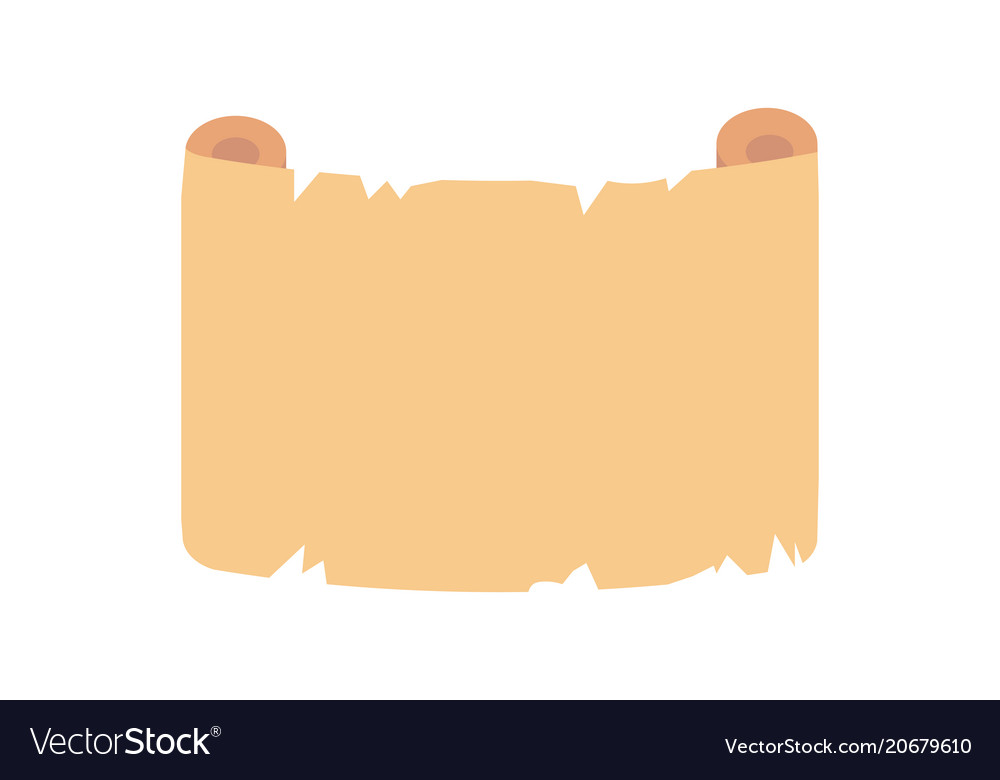 Old paper scroll retro