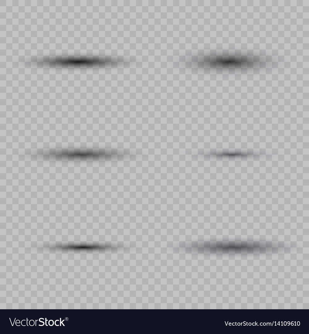 Oval shadow with soft edges set
