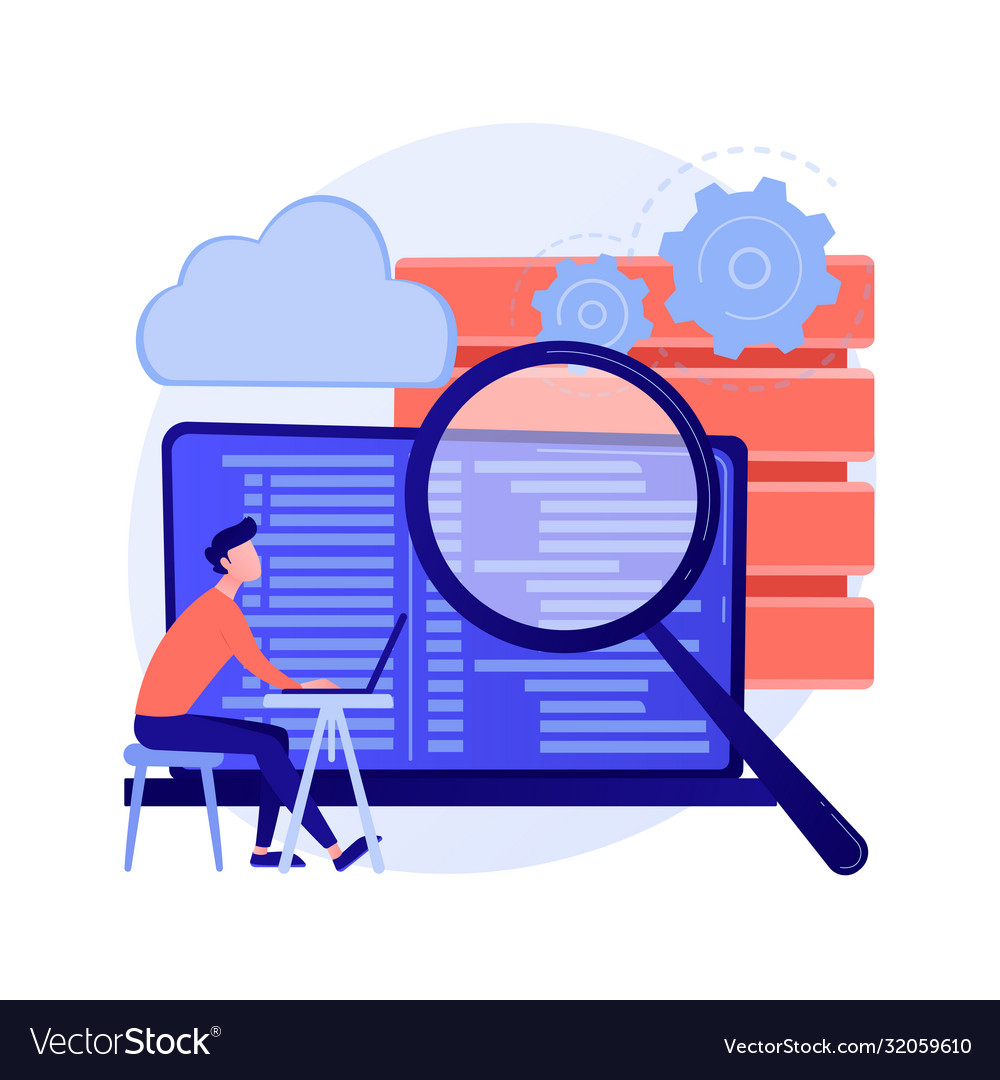 Qa tester concept metaphor Vector Image Qa tester concept metaphor