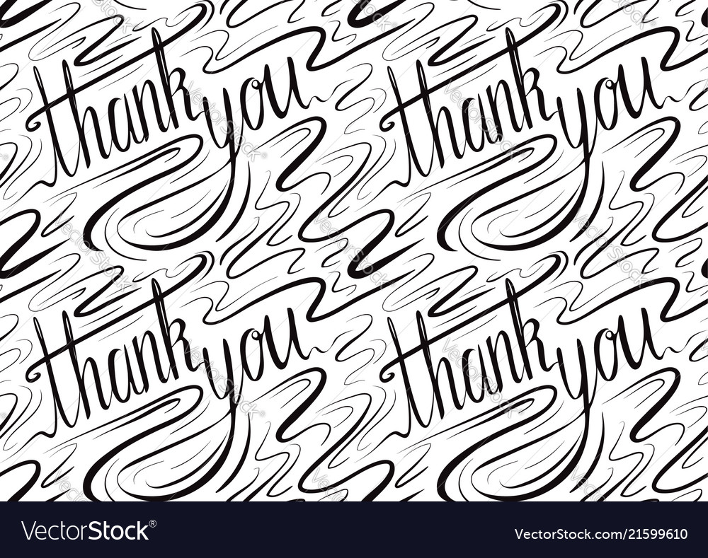Seamless calligraphic pattern vector image Seamless calligraphic pattern