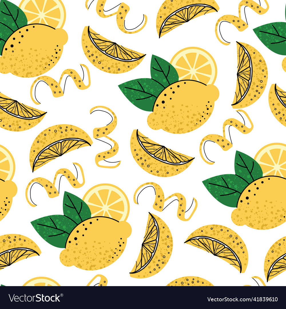 Seamless pattern - fruit cocktail