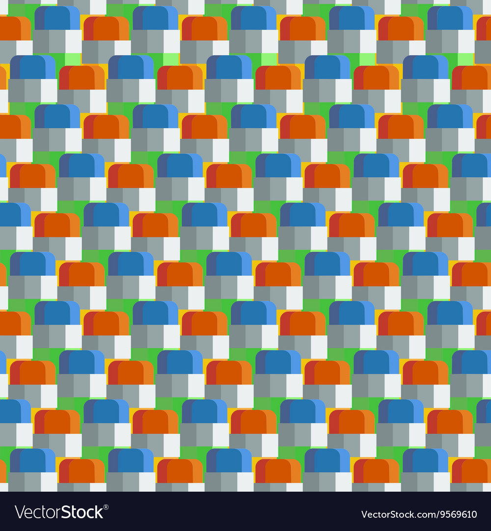 Seamless pattern of simple and colored