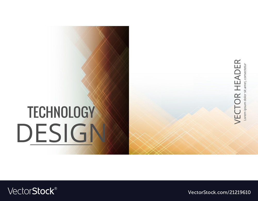 Set of abstract technology web banner