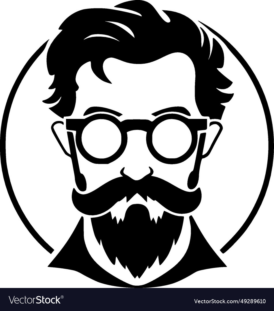 Teacher - black and white isolated icon Vector Image Teacher - black and white isolated icon