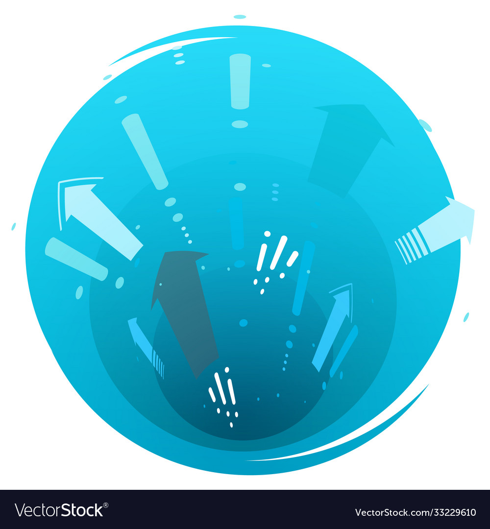 Tunnel abstract arrows pointers design vector image Tunnel abstract arrows pointers design