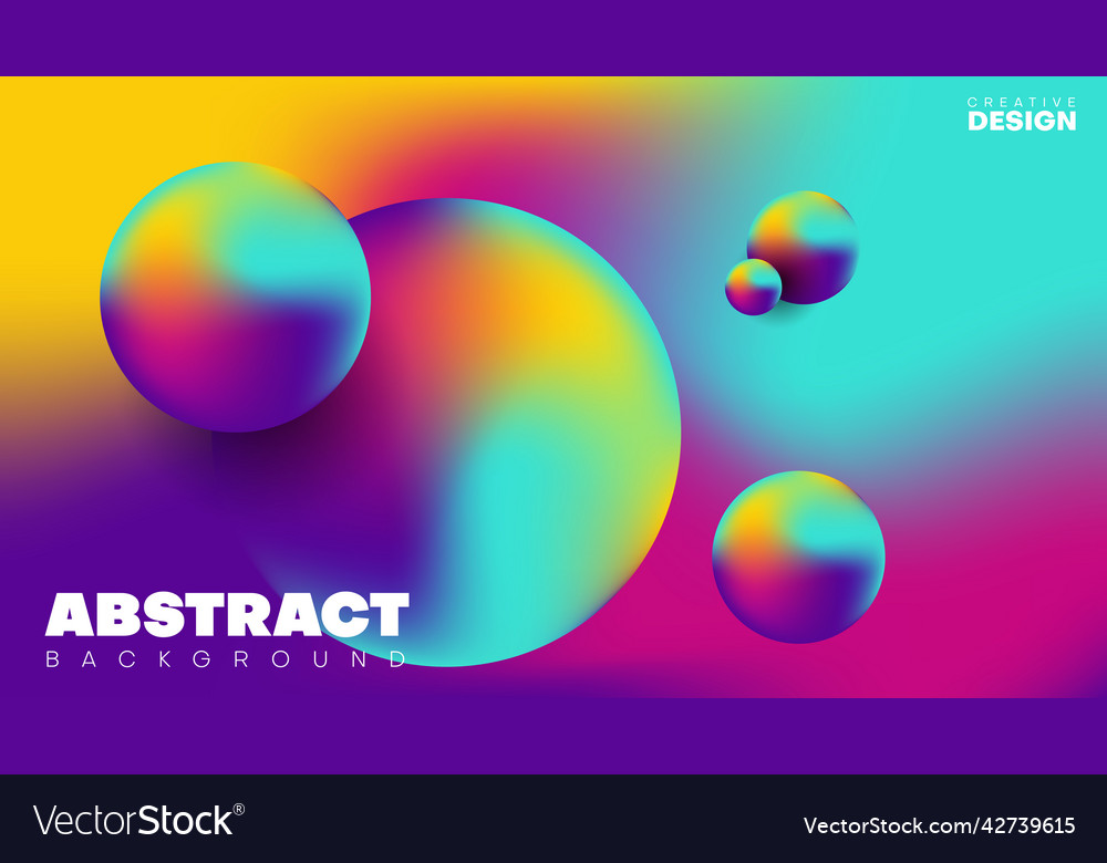Abstract colorful gradient fluid background Vector Image Abstract colorful gradient fluid background