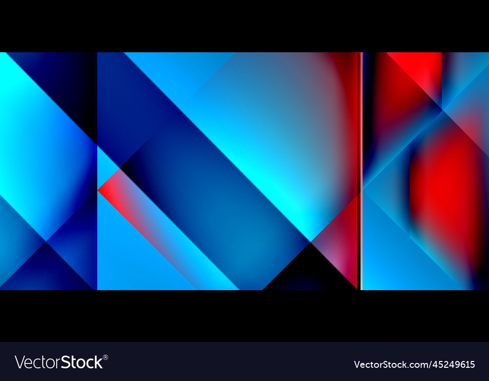 Dynamic triangle design with fluid gradient colors