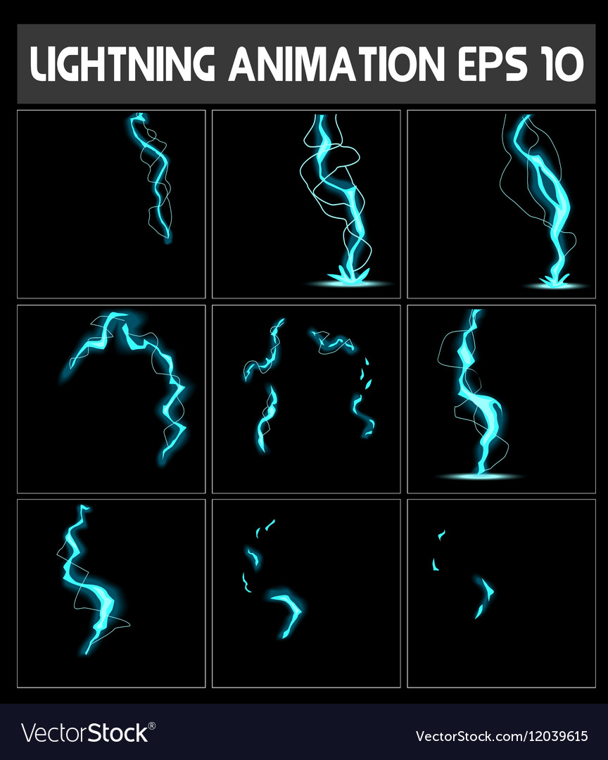 Lightning Animation - Game Sprite Sheet