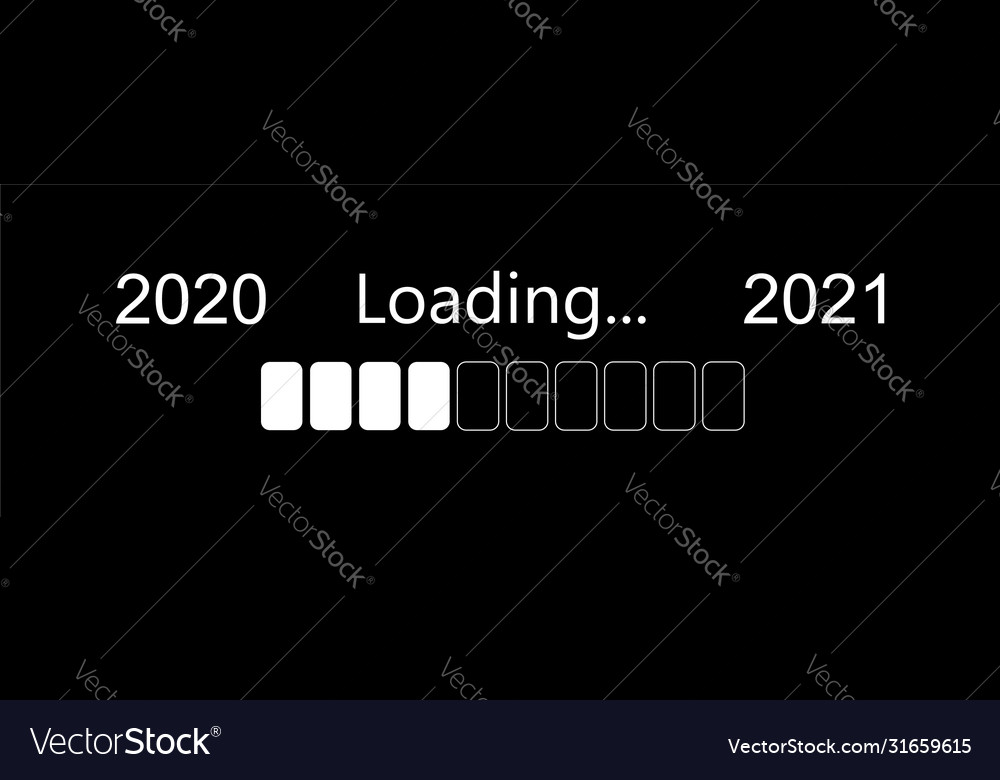 Fortschrittsleiste mit Belastung 2021 vector image Fortschrittsleiste mit Belastung 2021