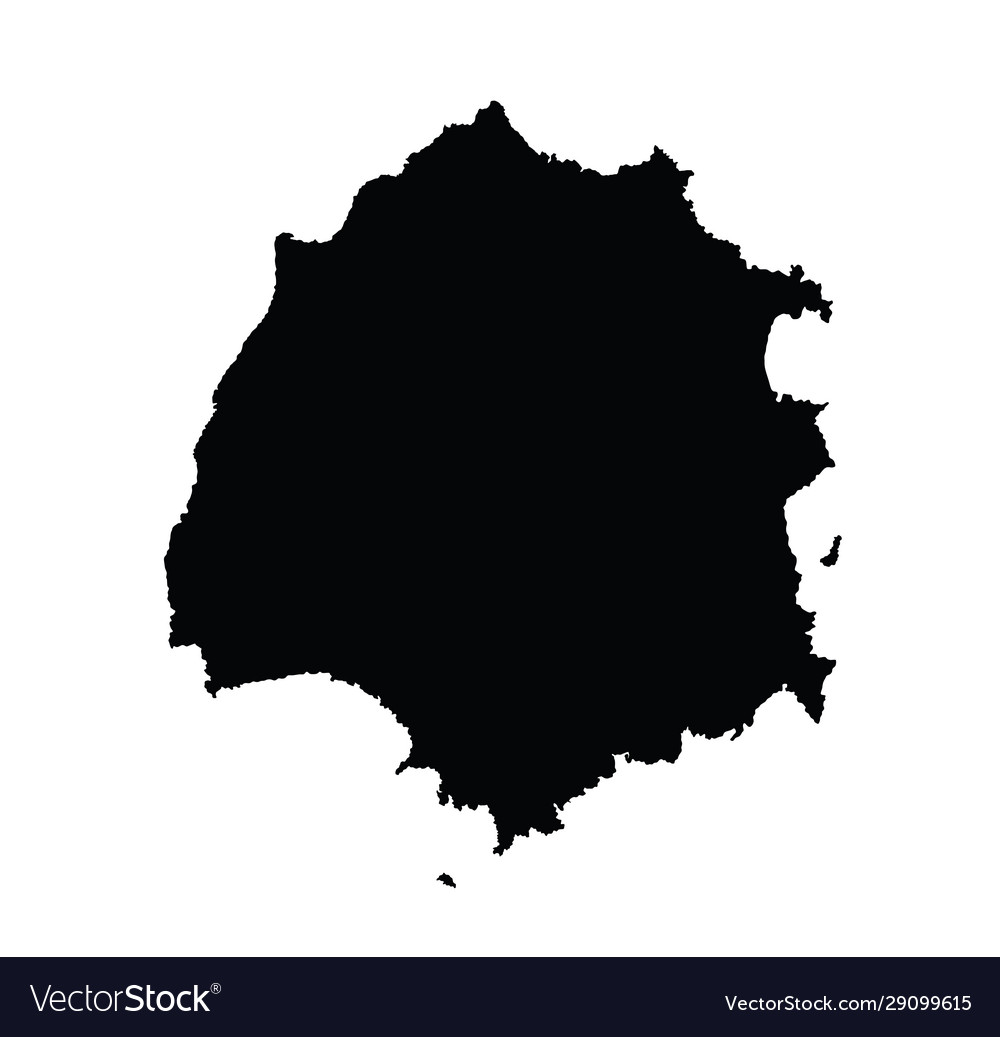 Thassos map vector image Thassos map