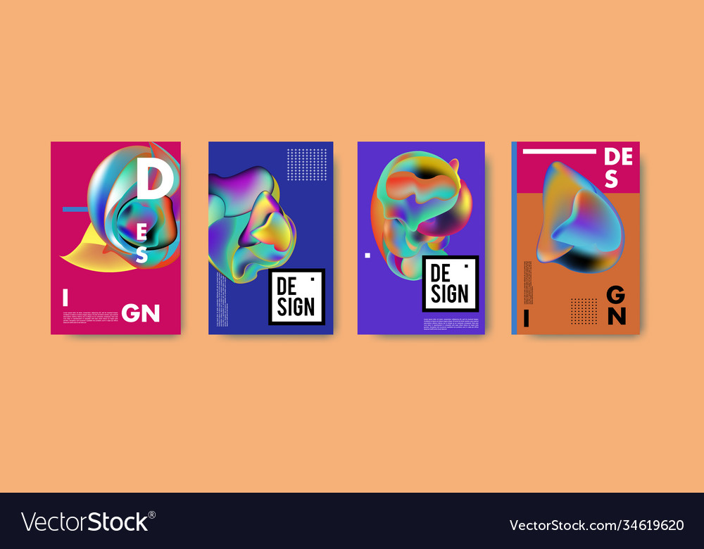 Abstract colorful liquid and fluid pattern Vector Image Abstract colorful liquid and fluid pattern