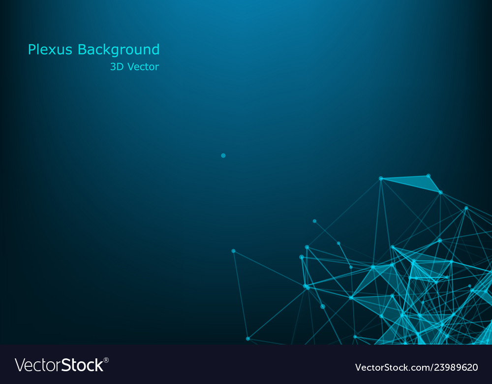 Abstract illuminated particles and lines plexus vector image Abstract illuminated particles and lines plexus