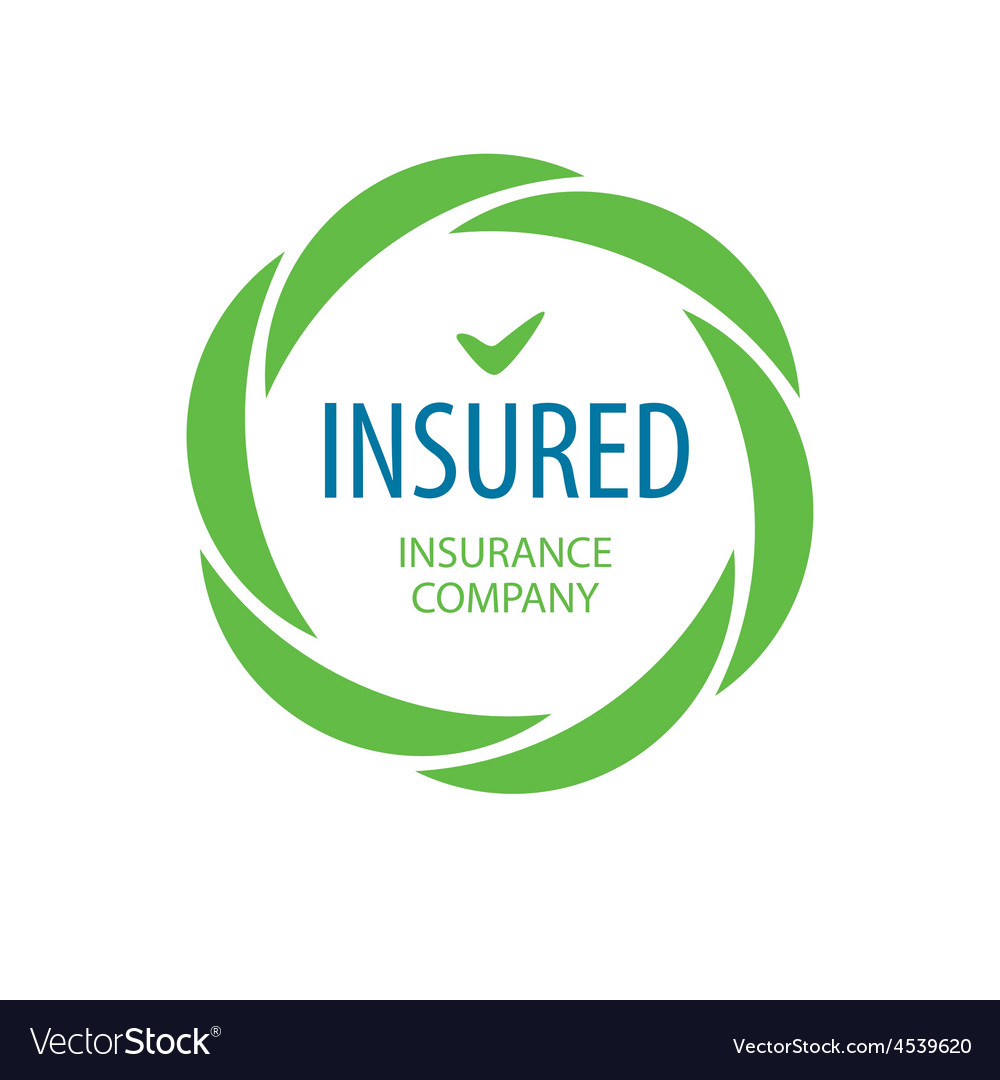 Abstract logo insurance company Royalty Free Vector Image