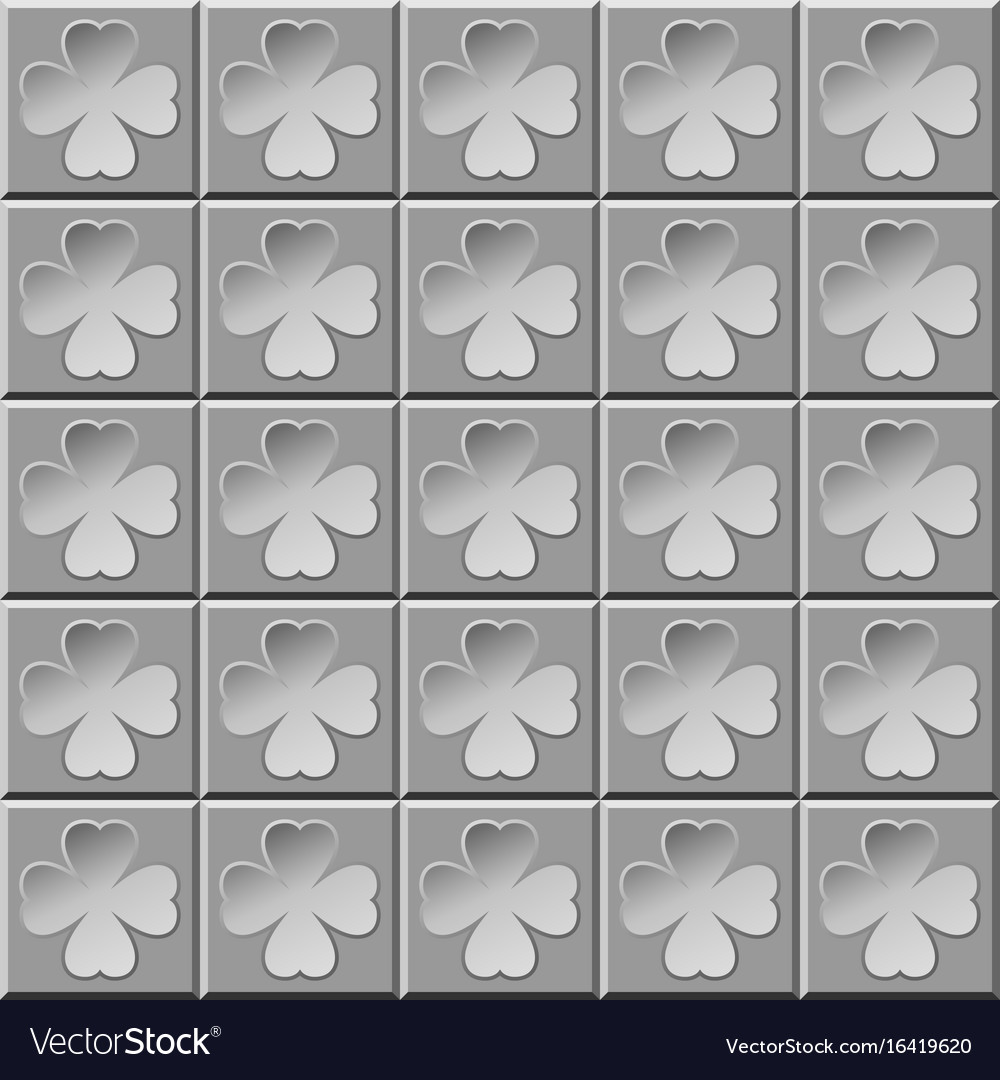 Abstract pattern clover gray
