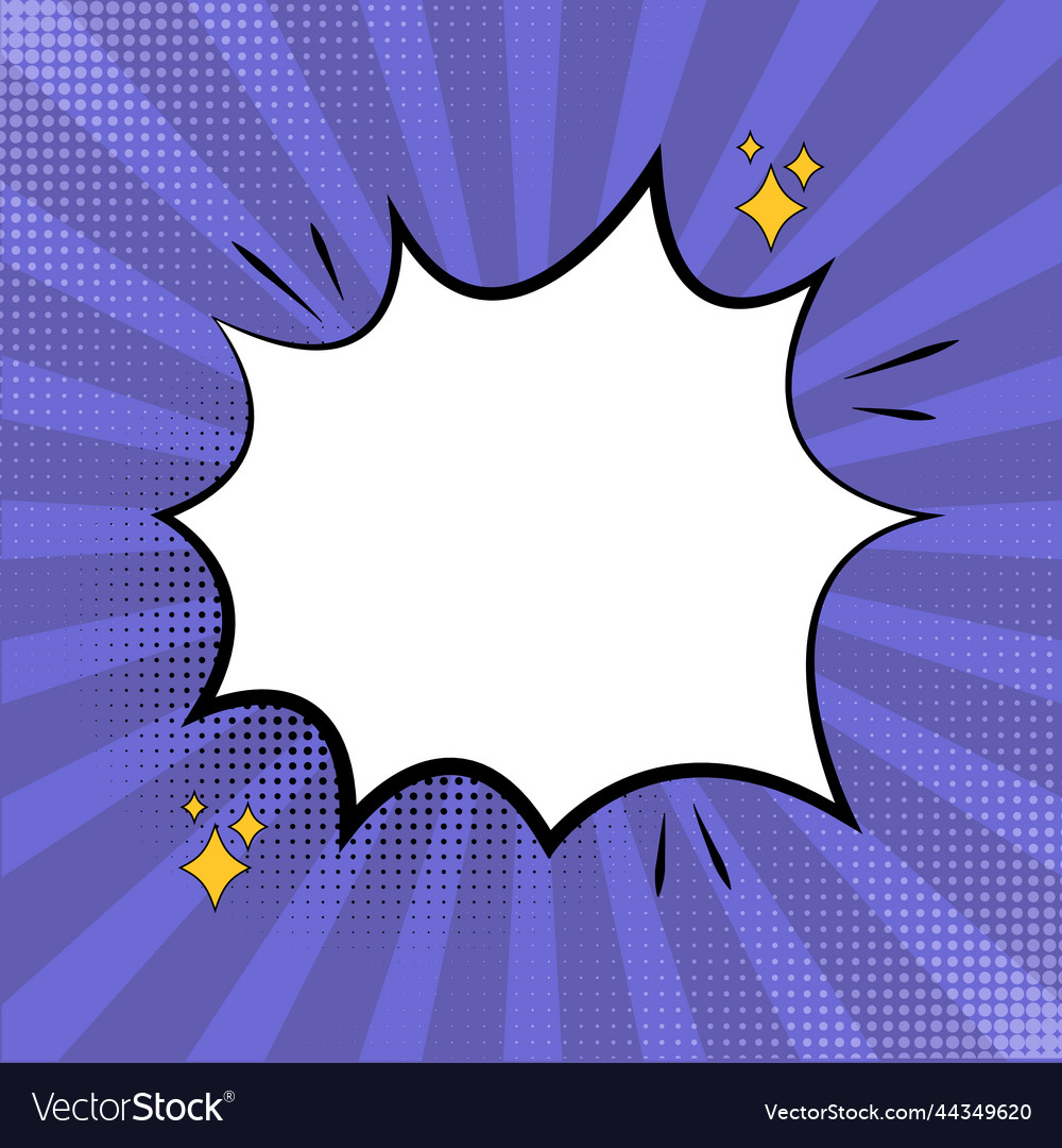 Abstract pop art rays background with empty