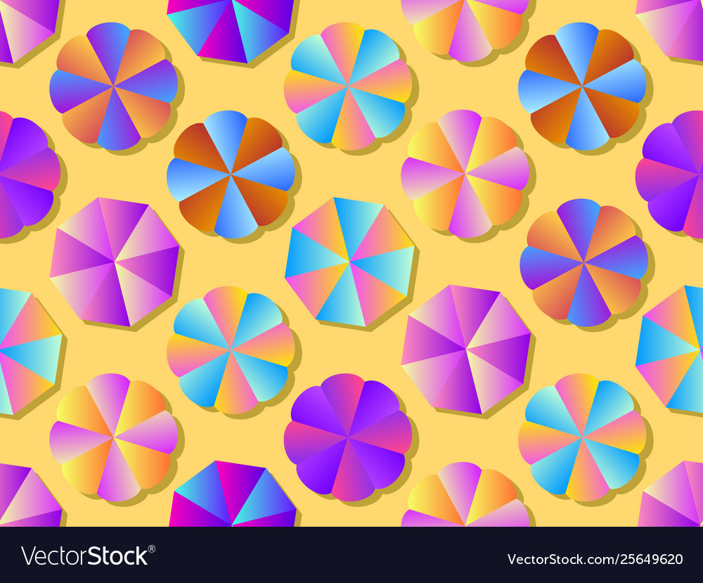 Colorful Beach Umbrella Pattern